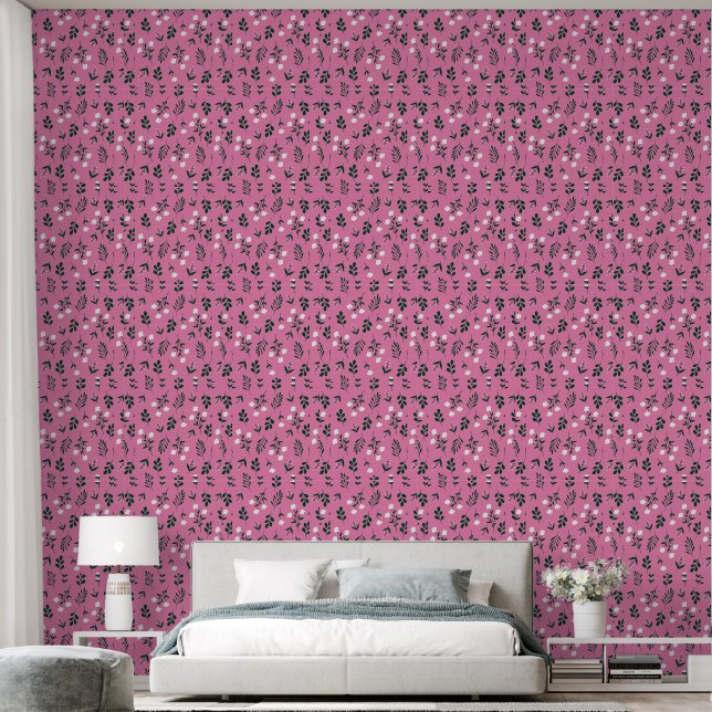 Rustic Elegant  Floral   Wallpaper (Bedroom)