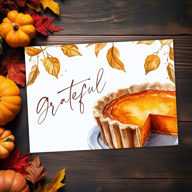 Rustic Elegant Grateful Fall Thanksgiving Holiday Card (Rustic Elegant Grateful Fall Thanksgiving Holiday Card)