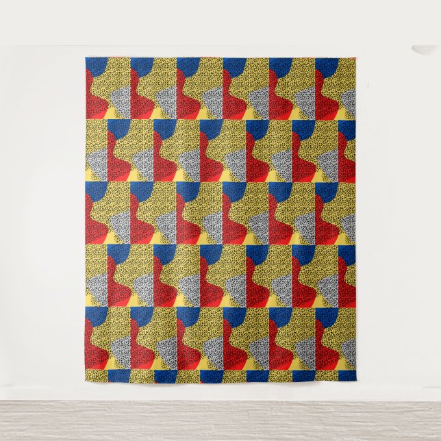  Rustic Elegant Monogram  Multicolor  Tapestry (Front)
