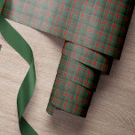 Rustic elegant plaid classic red green Christmas Wrapping Paper<br><div class="desc">Stylish traditional plaid tartan in rustic forest green and red Christmas gift wrapping paper.</div>