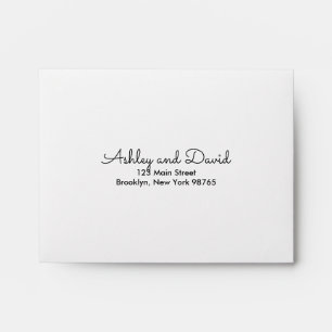 Rustic Elegant Return Address Envelope
