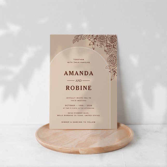 Rustic Elegant Wedding Invitation (Creator Uploaded)