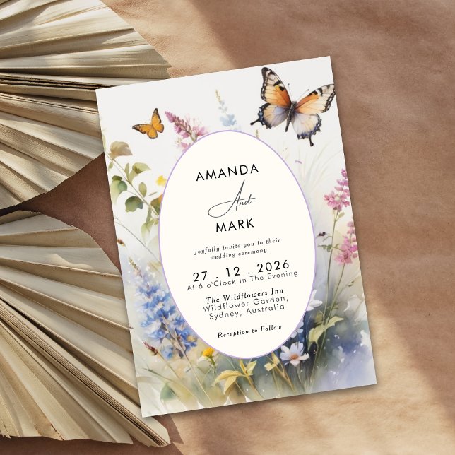 Rustic Elegant Wildflowers bloom  Invitation (Creator Uploaded)