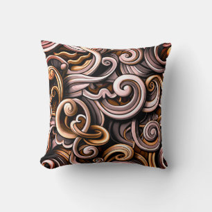 Rustic Energy Swirls Cushion