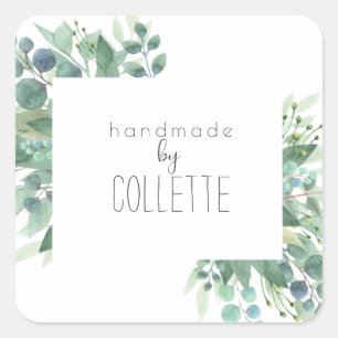 Rustic Eucalyptus Border Product Label