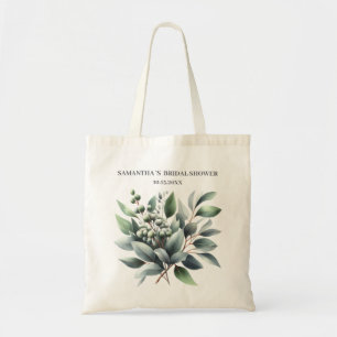 Rustic Eucalyptus Bridal Shower favours Tote Bag