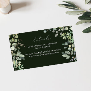 Rustic Eucalyptus Details SM - Green Enclosure Card
