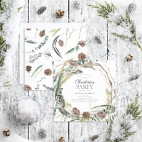 Rustic Eucalyptus Dusty Wreath Christmas Party