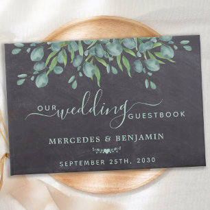 Rustic Eucalyptus Greenery Wedding  Guest Book