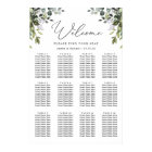 Rustic Eucalyptus Greenery Wedding Seating Chart