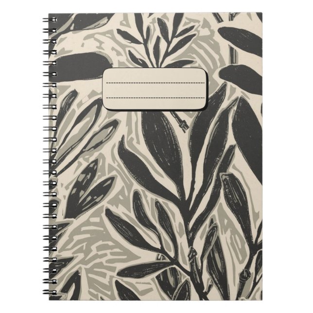 Rustic Eucalyptus Leaves & Branches Notebook (Front)