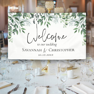 Rustic Eucalyptus Wedding Banner