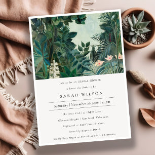 Rustic Exotic Tropical Forest Bridal Shower Invite