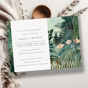 Rustic Exotic Tropical Forest Engagement Invite