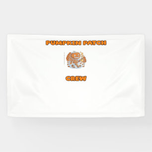 Rustic Fall Autumn Pumpkins Floral Leaves Classic Banner