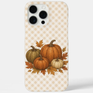 Rustic Fall/Autumn pumpkins & leaves iPhone 16 Pro Max Case
