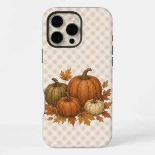 Rustic Fall/Autumn pumpkins & leaves iPhone 16 Pro Max Case
