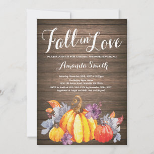Rustic Fall Bridal Shower invitation