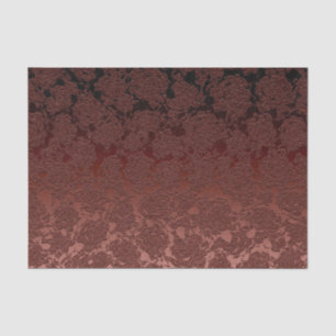 Rustic Fall Brown Floral Pattern Tissue Paper