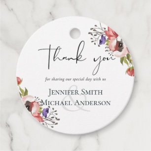 Rustic Fall Colours Wedding Collection - Budget Favour Tags