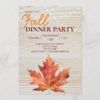 Rustic Fall Dinner Party String Lights Wood
