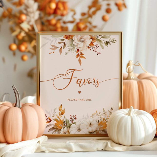 Rustic fall favours please take one Bridal Poster (Creator Uploaded)