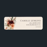 Rustic Fall Floral Bridal Shower Return Address Label<br><div class="desc">Elevate your invitation game with these charming return address stickers, the perfect finishing touch for your autumn-themed bridal shower. Adorned with a delicate blend of fall flowers, these stickers add a touch of elegance and warmth to your envelopes, making each one a joy to open. Whether you're going for a...</div>