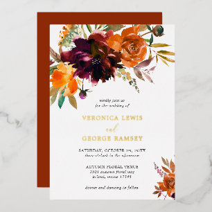 Rustic Fall Floral Elegant Wedding