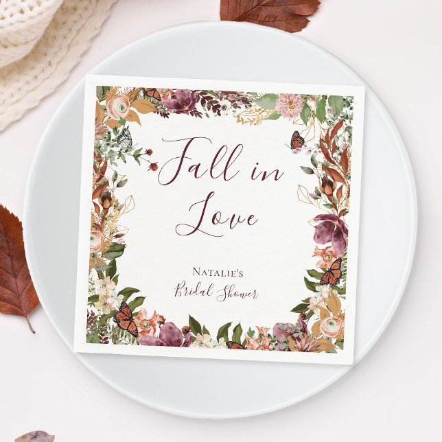 Rustic Fall Floral Napkin (Creator Uploaded)