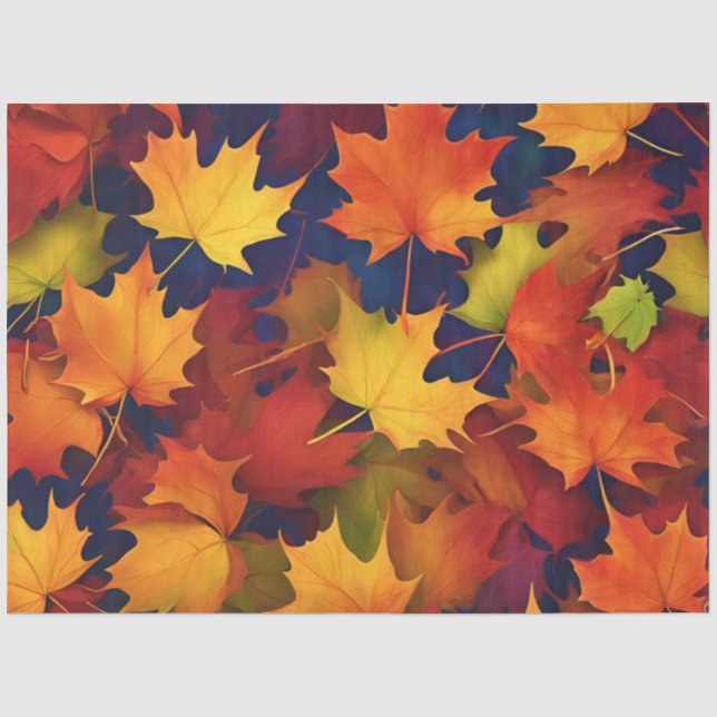 Rustic Fall Foliage Tissue Paper (Front)