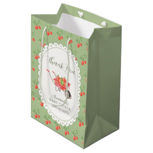 Rustic Fall Harvest Apple Of Our Eye Baby Shower Medium Gift Bag