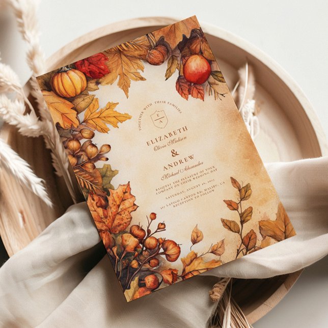Rustic Fall Harvest Wedding Invitation (Creator Uploaded)