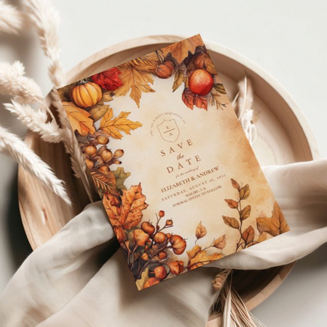 Rustic Fall Harvest Wedding Save The Date (Creator Uploaded)