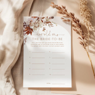 Rustic fall How old was the bride to be