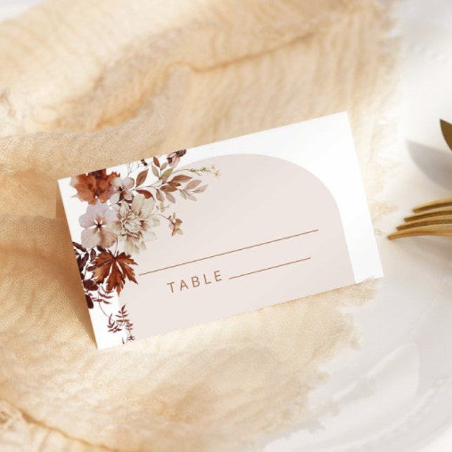 Rustic fall in love wedding place cards (Creator Uploaded)