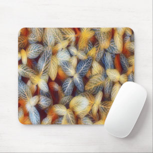 Rustic Fall Leaves Mouse Pad