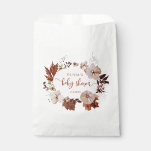 Rustic fall little pumpkin baby shower favour bag