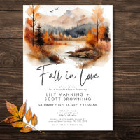 Rustic Fall Mountain Fall In Love Couples Shower