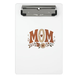 Rustic Fall Mum Floral Autumn Love Desk Mat Mini Clipboard
