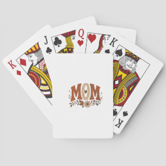 Rustic Fall Mum Floral Autumn Love Desk Mat Playing Cards