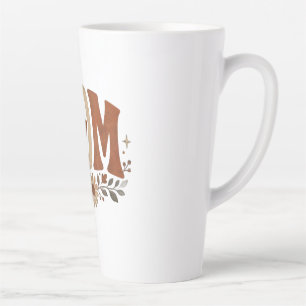 Rustic Fall Mum Floral Autumn Love Latte Mug