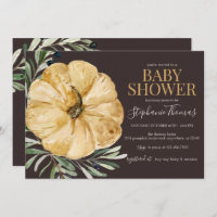 Rustic Fall Pumpkin Baby Shower