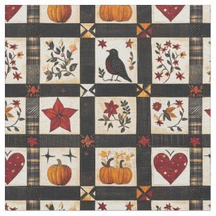 Rustic Fall Quilt Pattern   Farmhouse Patchwork Fabric