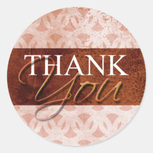 Rustic Fall Thank You Envelope Label Seal Stickers