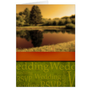 Rustic Fall Wedding Card
