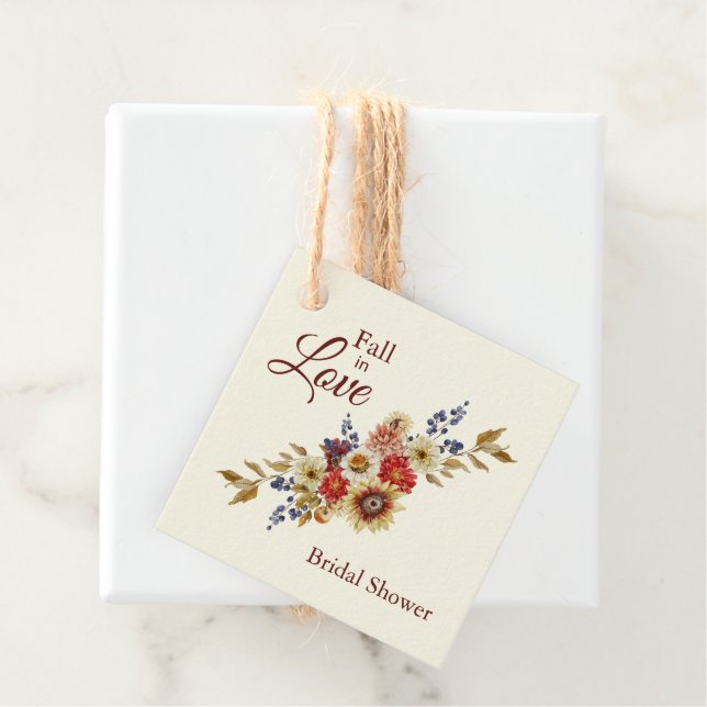 Rustic Fall Wedding Favour Tags  (In Situ)