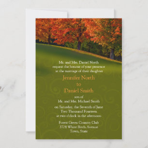 Rustic Fall Wedding Invitations