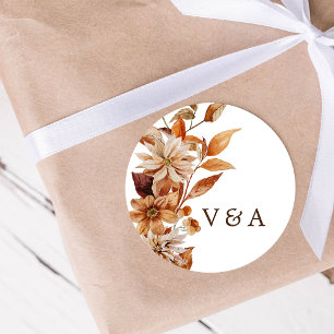 Rustic Fall Wedding Sticker