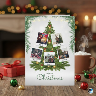 Rustic Family Photo Christmas Tree Farm Holiday Card