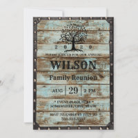 Rustic Family Reunion Barn Wood Family Tree